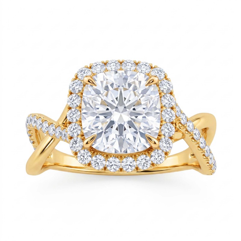  diamond Ring 14k Gold Yellow