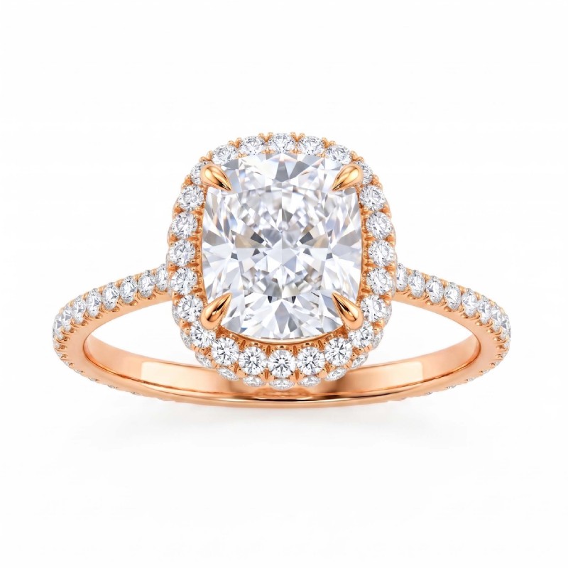  diamond Ring 14k Rose Gold