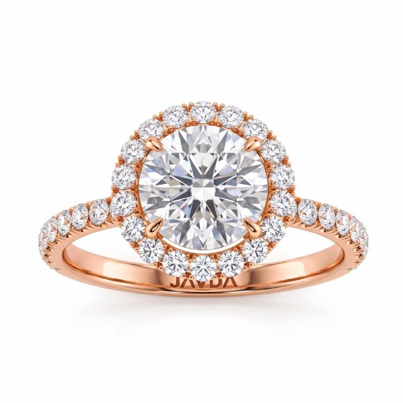  diamond Ring 14k Rose Gold