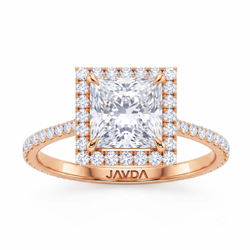  diamond Ring 14k Rose Gold