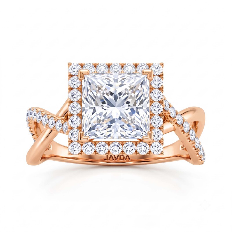  diamond Ring 14k Rose Gold