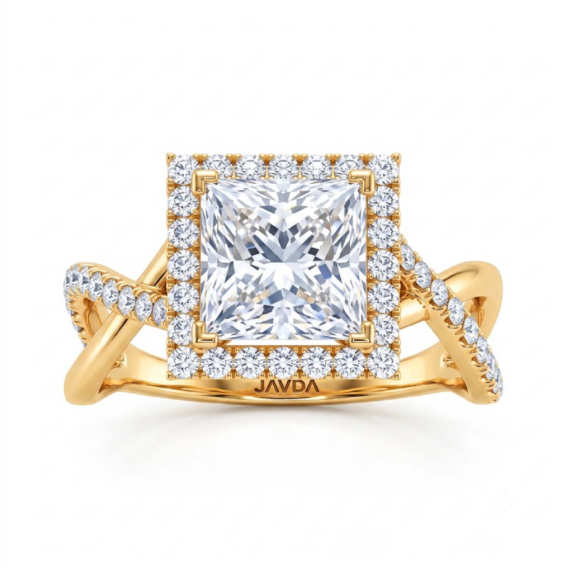  diamond Ring 18k Gold Yellow