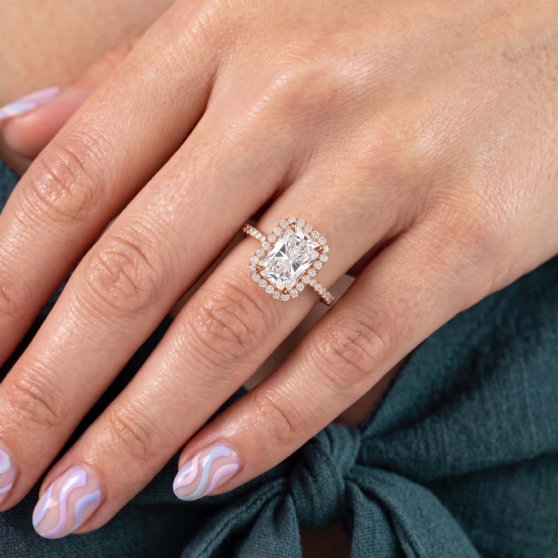  diamond Ring 14k Rose Gold