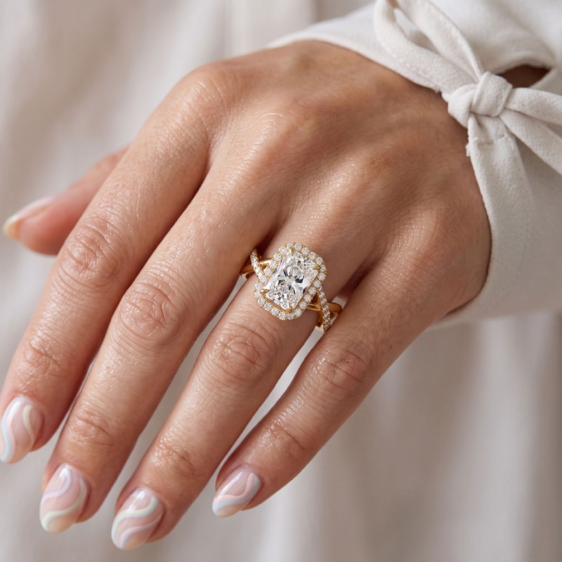  diamond Ring 14k Gold Yellow