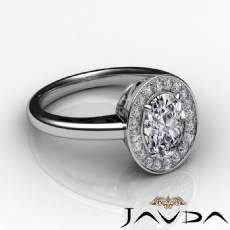 Halo Filigree Pave Setting diamond Ring Platinum 950