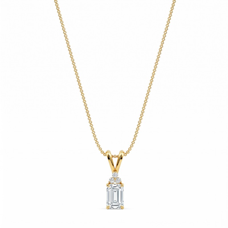  diamond Pendant 14k Gold Yellow