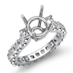 1.4Ct Round Diamond Antique Engagement Ring Prong 14k White Gold Setting - javda.com 