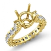 1.4Ct Round Diamond Antique Engagement Ring Prong 18k Yellow Gold Setting - javda.com 