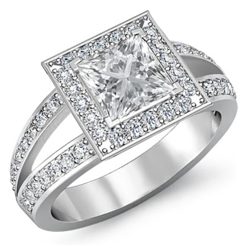  diamond Ring 14k Gold White