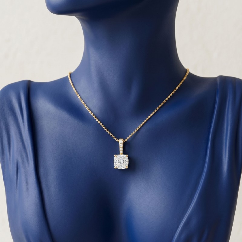  diamond Pendant 14k Gold Yellow