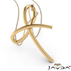 Bow Charm Gold Pendant Necklace 5.5 Gram 14k Yellow Gold 18