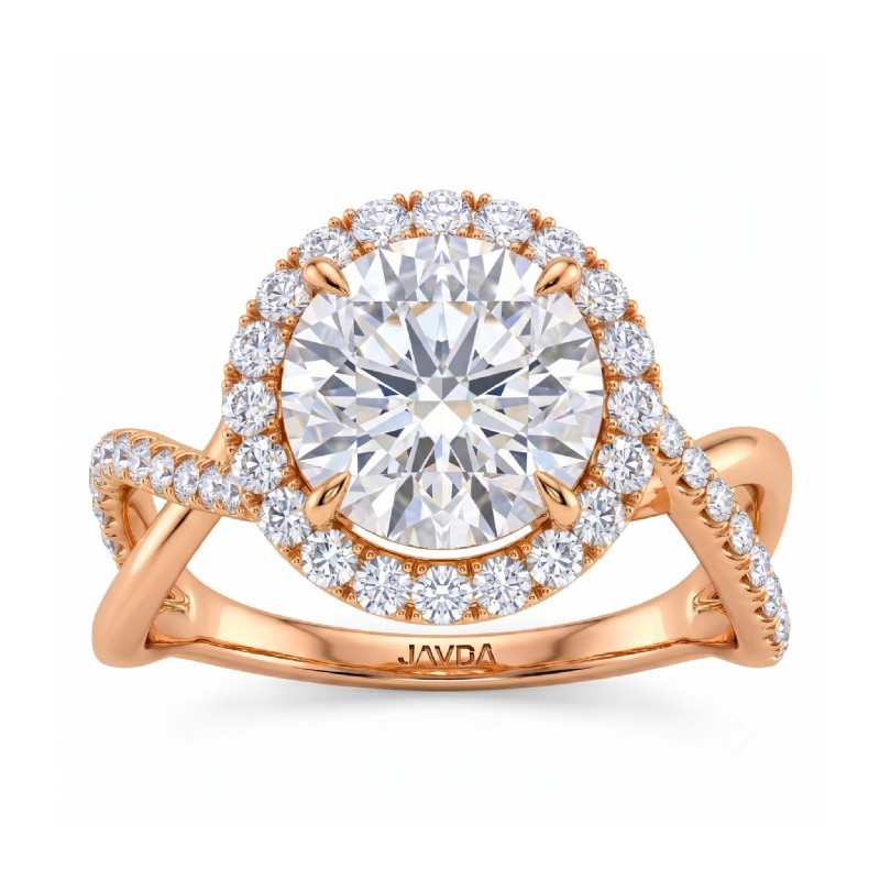  diamond Ring 14k Rose Gold