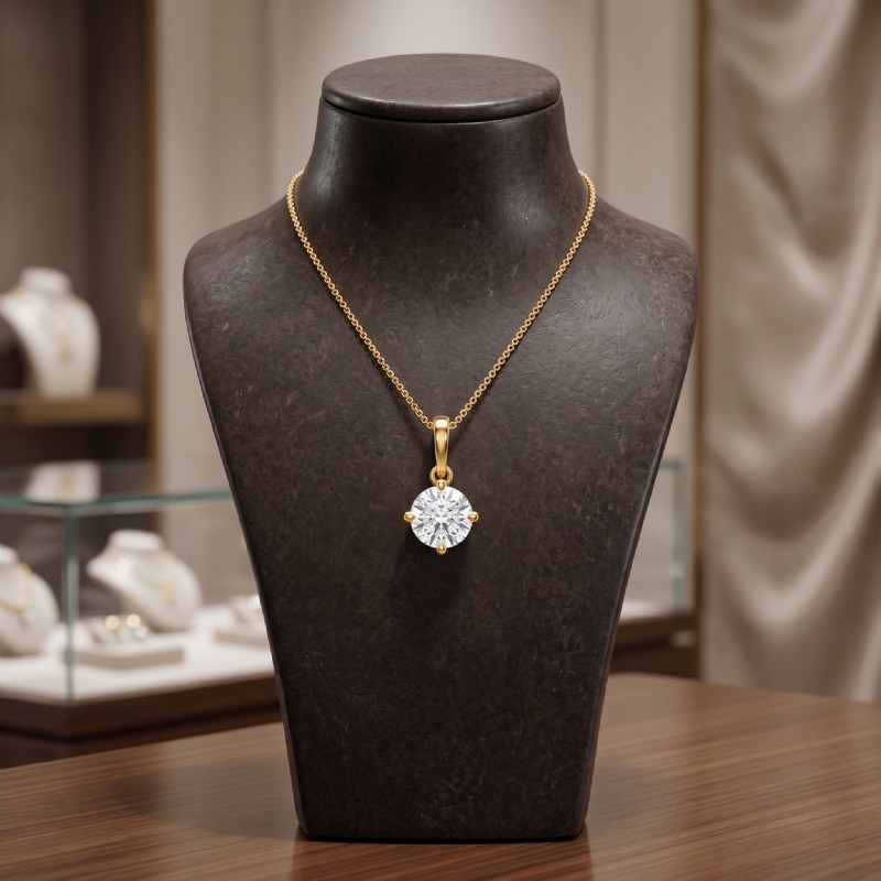 diamond Pendant 14k Gold Yellow