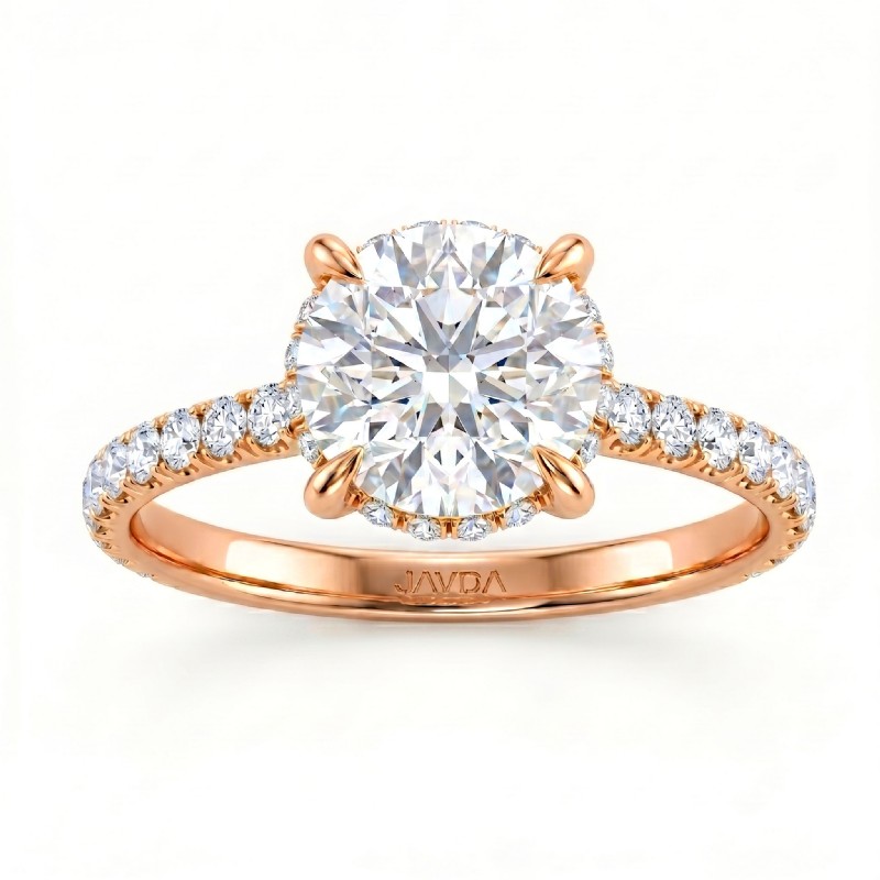  diamond Ring 14k Rose Gold
