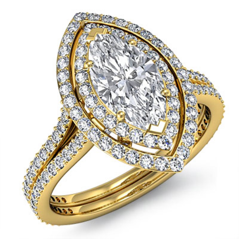  diamond Ring 14k Gold Yellow