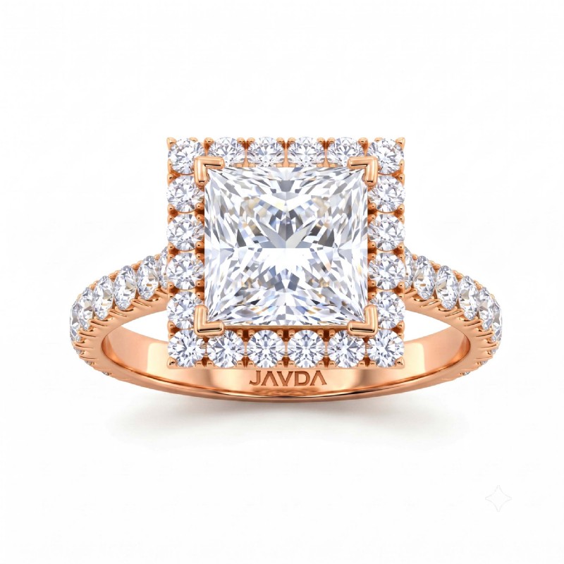  diamond Ring 14k Rose Gold
