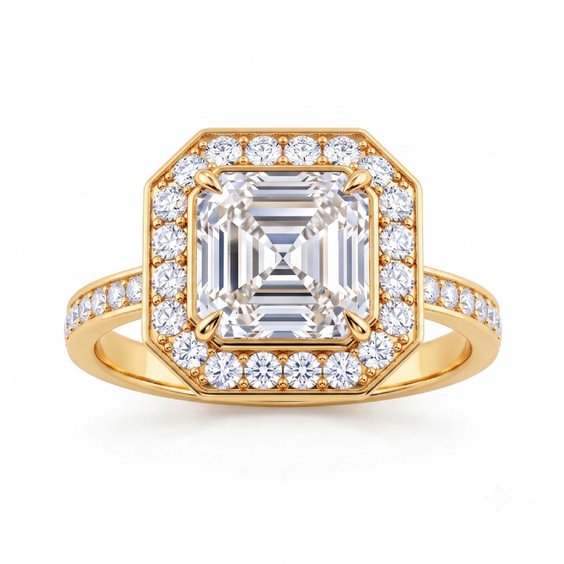 diamond Ring 14k Gold Yellow