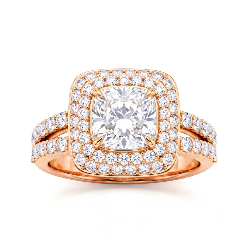  diamond Ring 14k Rose Gold