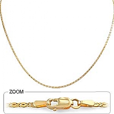 14k Yellow Gold Snail Chain (1.5,18