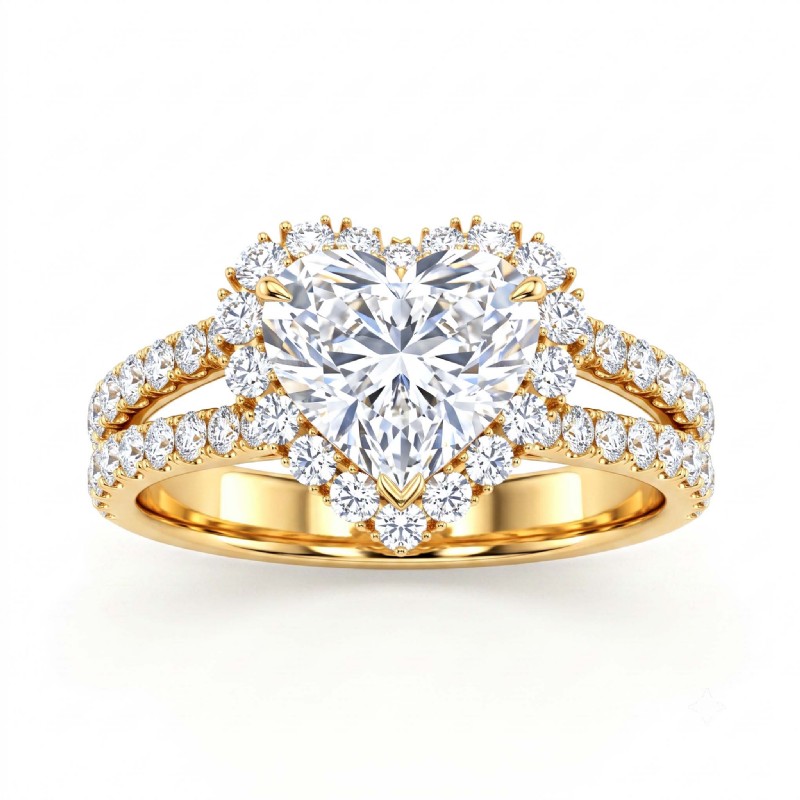  diamond Ring 14k Gold Yellow