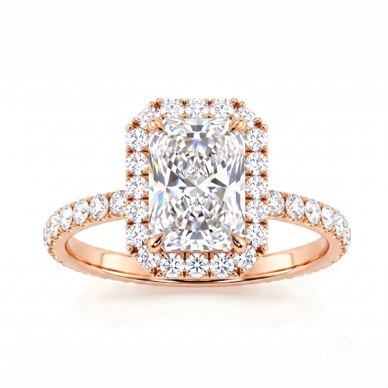  diamond Ring 14k Rose Gold