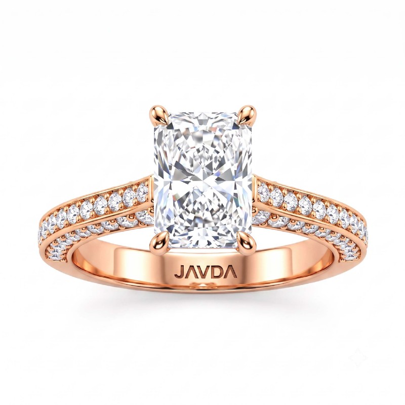  diamond Ring 14k Rose Gold