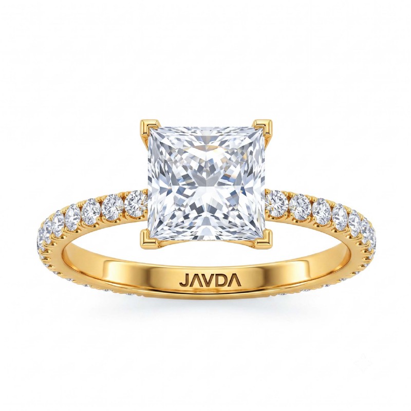 diamond Ring 18k Gold Yellow