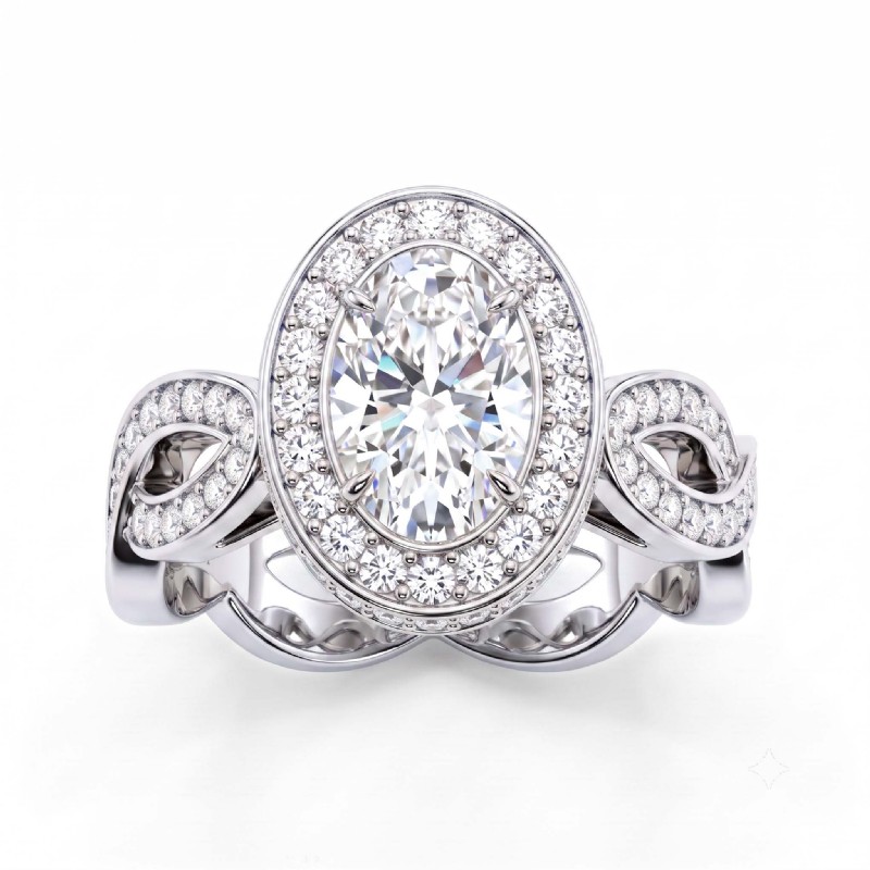  diamond Ring 14k Gold White