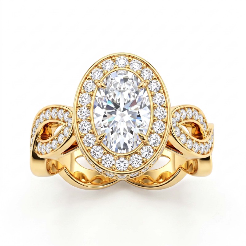  diamond Ring 14k Gold Yellow