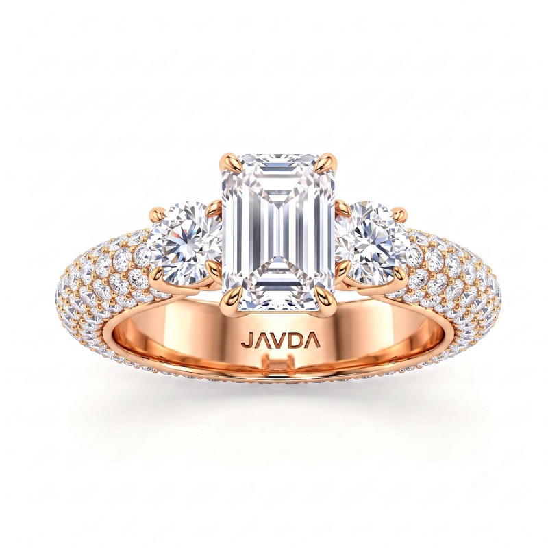  diamond Ring 14k Rose Gold