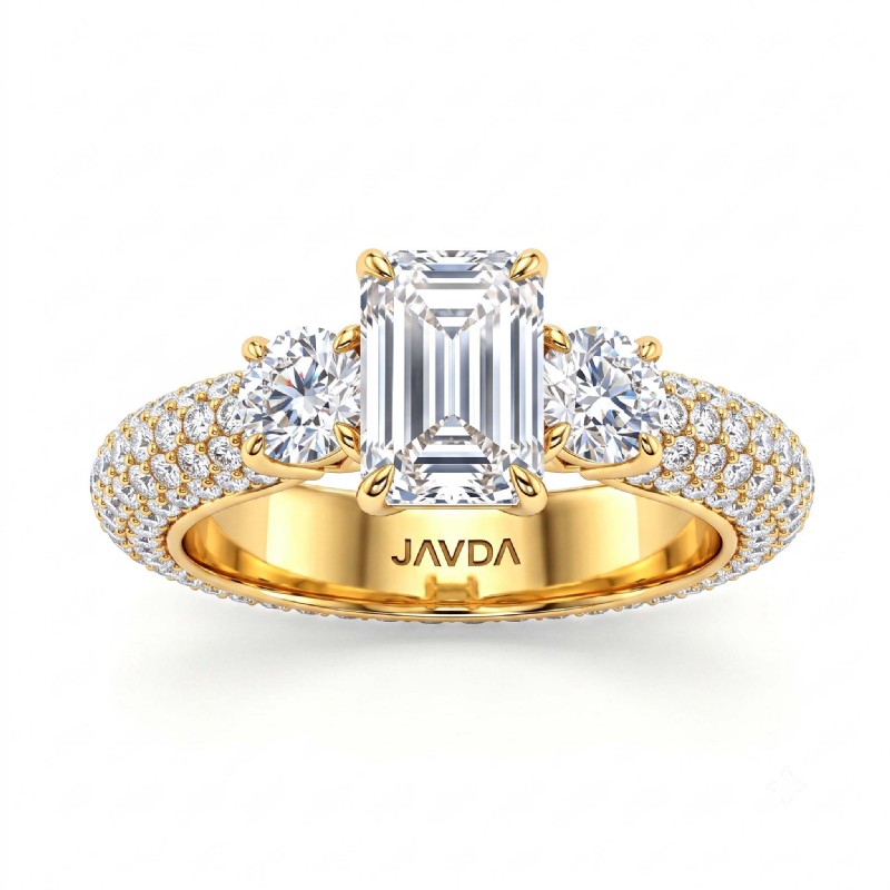  diamond Ring 14k Gold Yellow