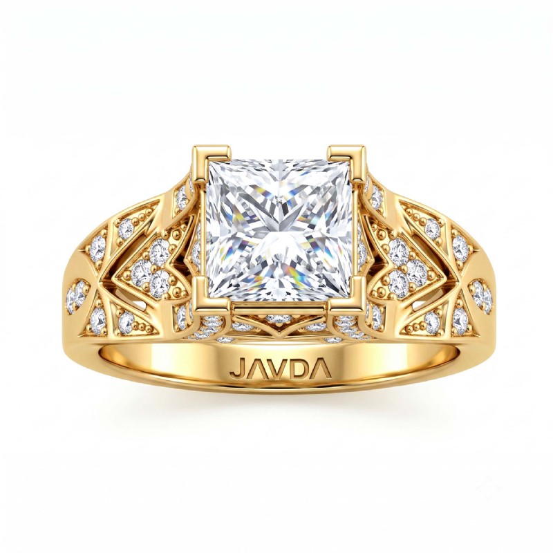  diamond Ring 14k Gold Yellow