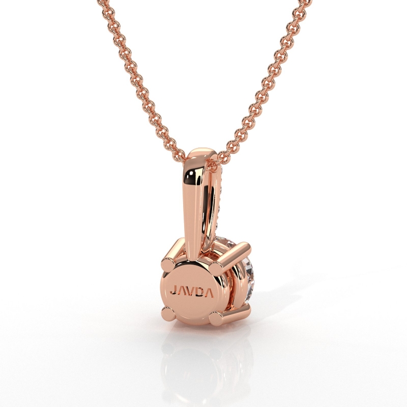  diamond Pendant 18k Rose Gold