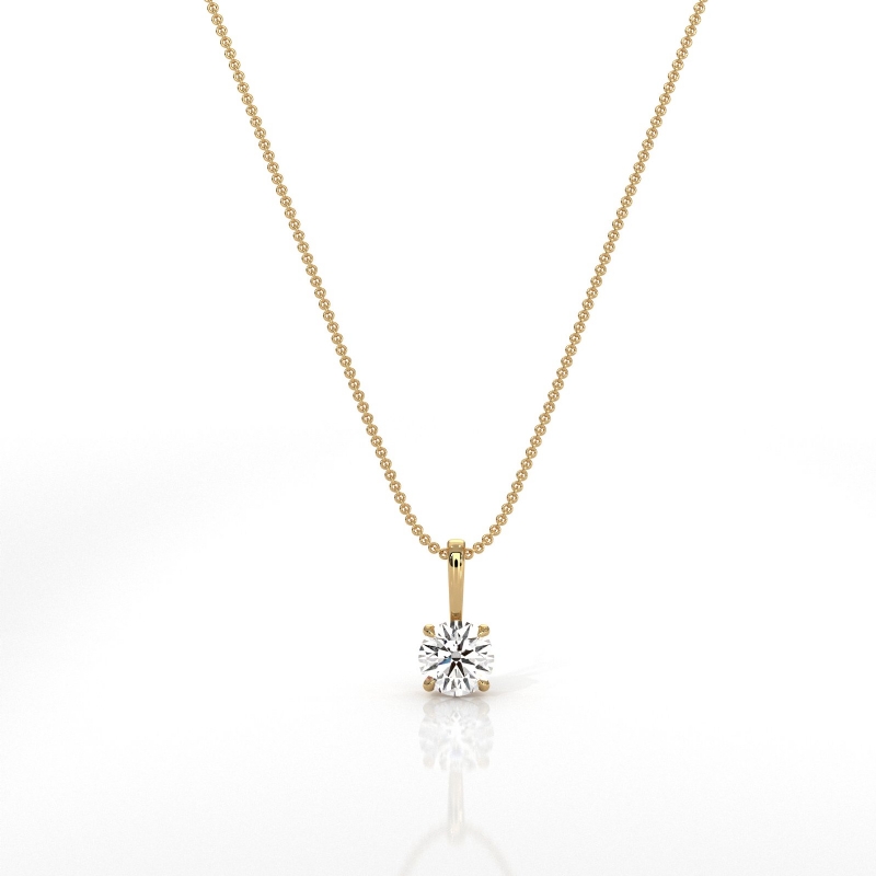  diamond Pendant 14k Gold Yellow