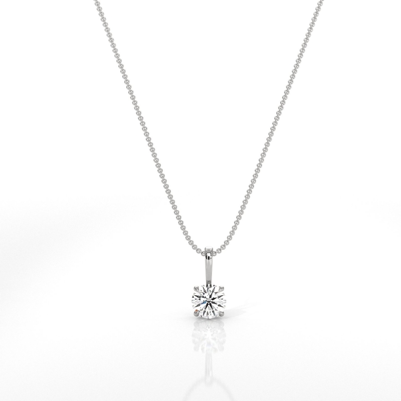  diamond Pendant 14k Gold White