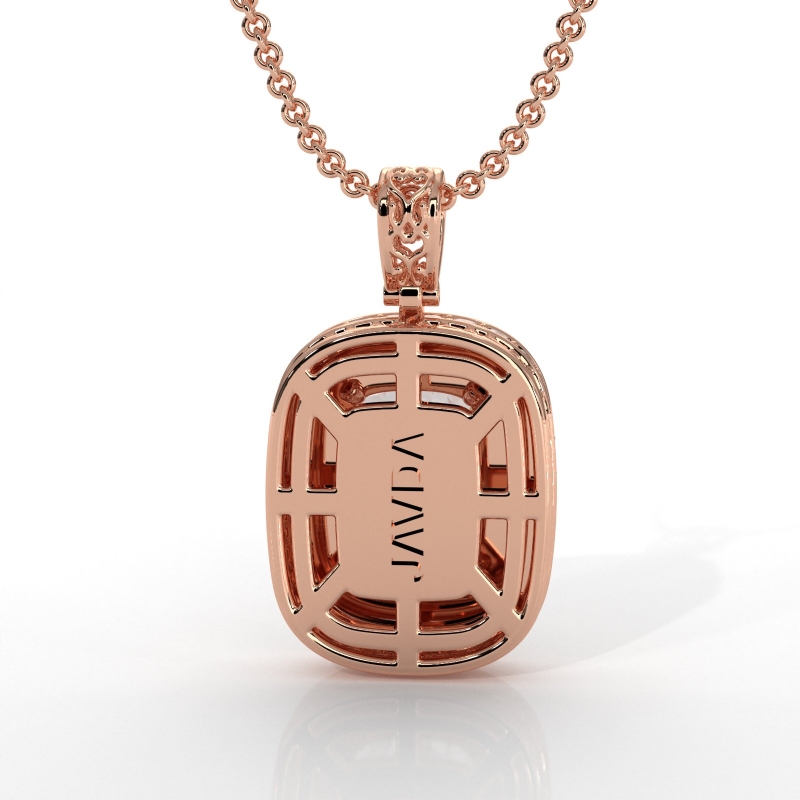  diamond Pendant 18k Rose Gold