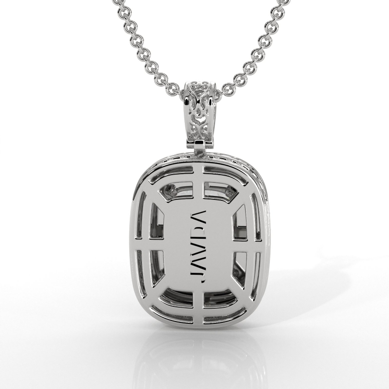  diamond Pendant 14k Gold White