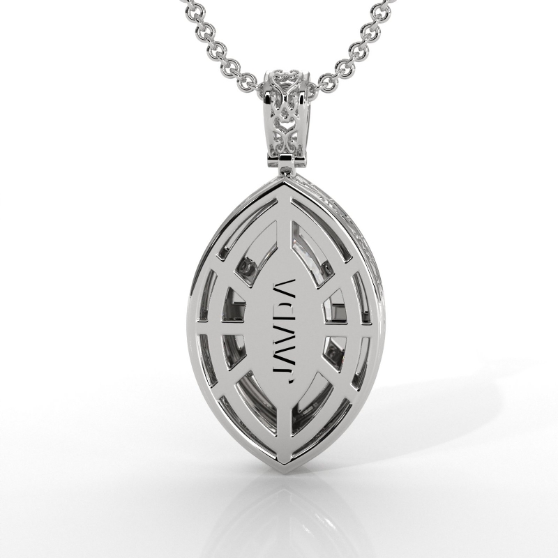  diamond Pendant 14k Gold White