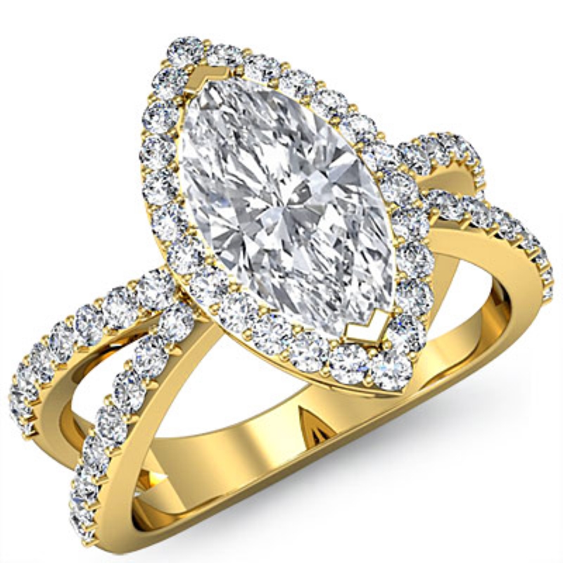  diamond Ring 14k Gold Yellow