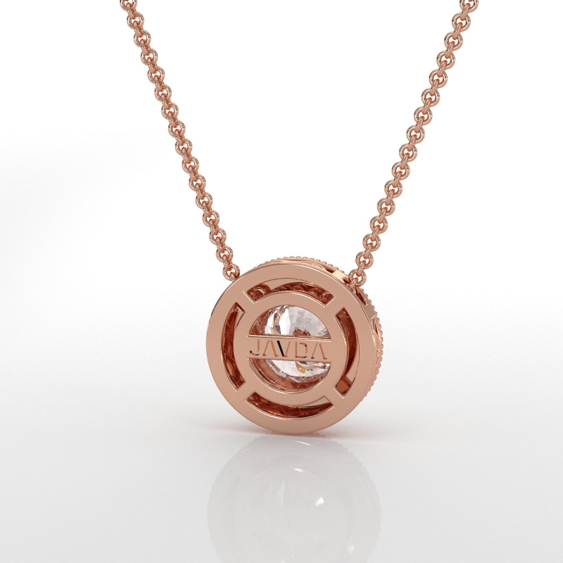  diamond Pendant 18k Rose Gold