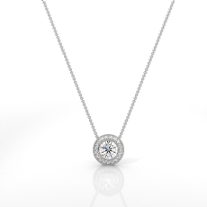  diamond Pendant 14k Gold White