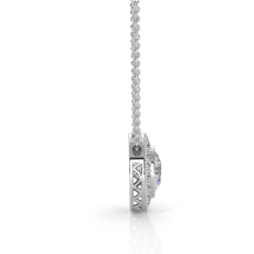  diamond Pendant 14k Gold White