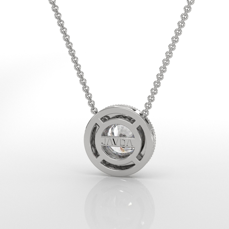  diamond Pendant 14k Gold White