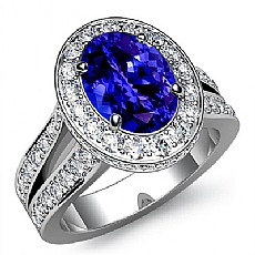 Luxury Women Halo Wedding diamond Ring 14k Gold White
