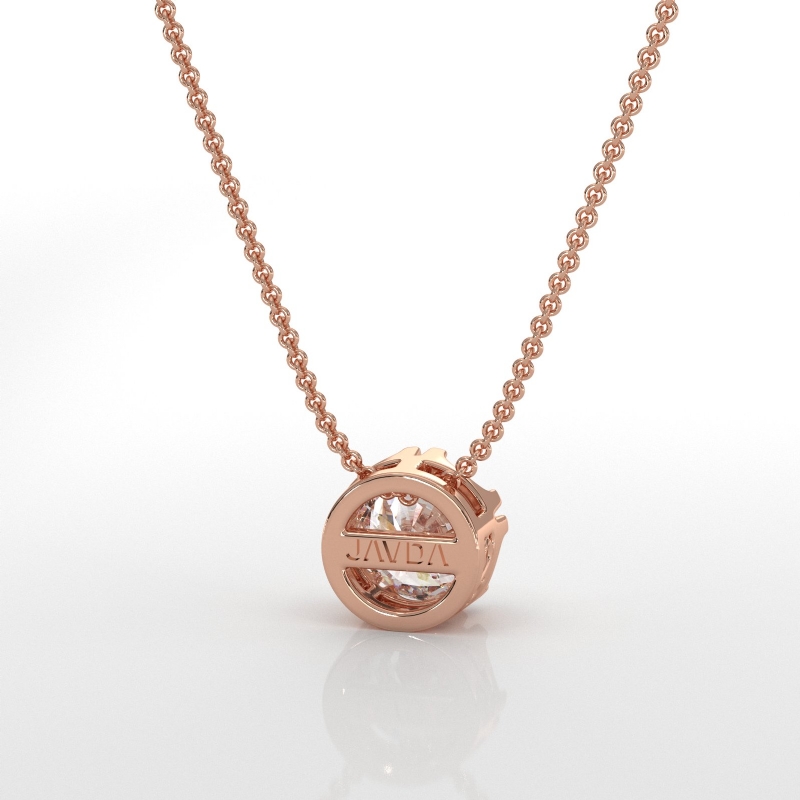  diamond Pendant 18k Rose Gold