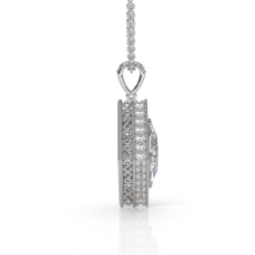  diamond Pendant 14k Gold White