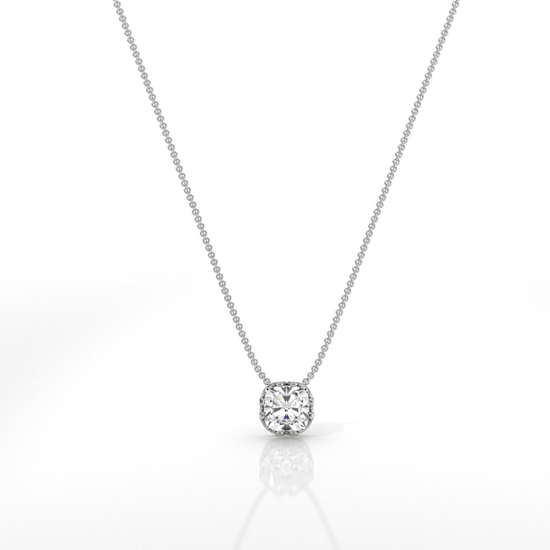  diamond Pendant 14k Gold White