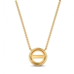Solitaire Round Cut Bezel Set Gallery Semi Mount Pendant in 14k White Gold - javda.com 