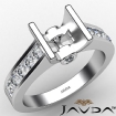 0.5Ct Wedding Diamond Women's Ring Bezel Setting Platinum 950 Oval Semi Mount - javda.com 