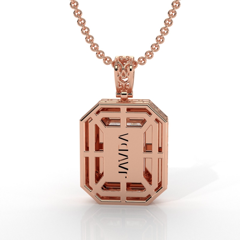 diamond Pendant 18k Rose Gold